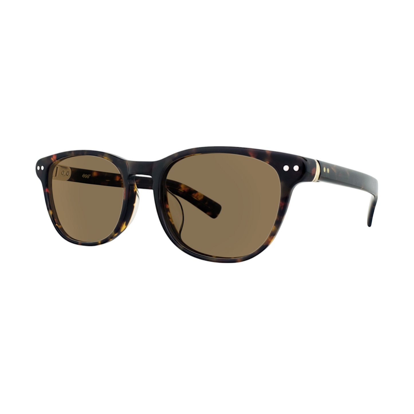 EGG Rectangle Brown Multicolour double bridge Frame