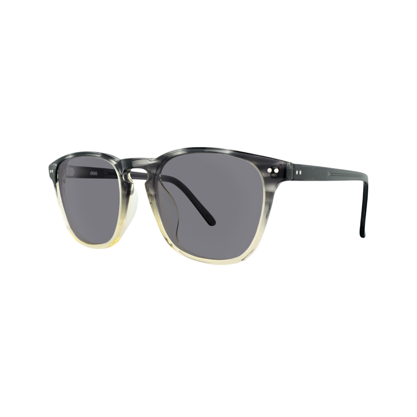 EGG Rectangle Black Multicolour double bridge Frame