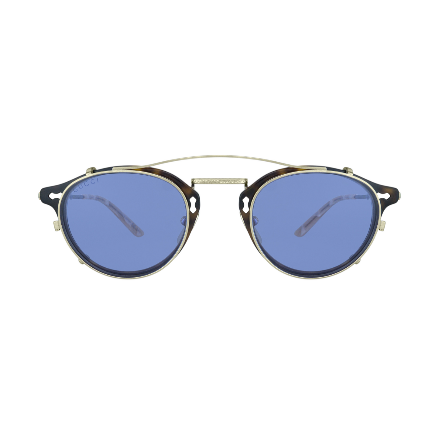 Gucci GG0229S 003 Clip-On Sunglasses – a luxurious blend of bold design and vintage appeal