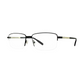 Montblanc MB0020O 001 Eyeglasses Featuring a half-rimless black frame with black and silver temples, this design offers a lightweight, contemporary feel for men who appreciate elegance in every detail.