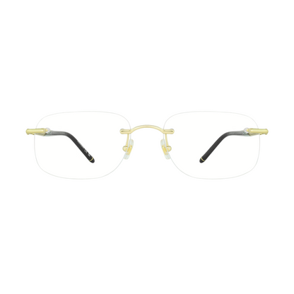 Authentic Montblanc Eyewear
MB0071O 001
Men's Rimless Rectangular Silhouette