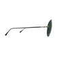 Tom Ford FT0796 01A Cobra sunglasses with a sleek black metal frame and dark grey lenses