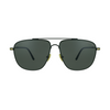 Tom Ford FT0815/S 01C LEN sunglasses with a rectangular black metal frame and grey lenses