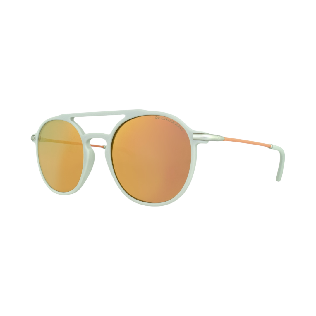 CK Jeans Ckj511s 007 round, double bridge, orange with grey