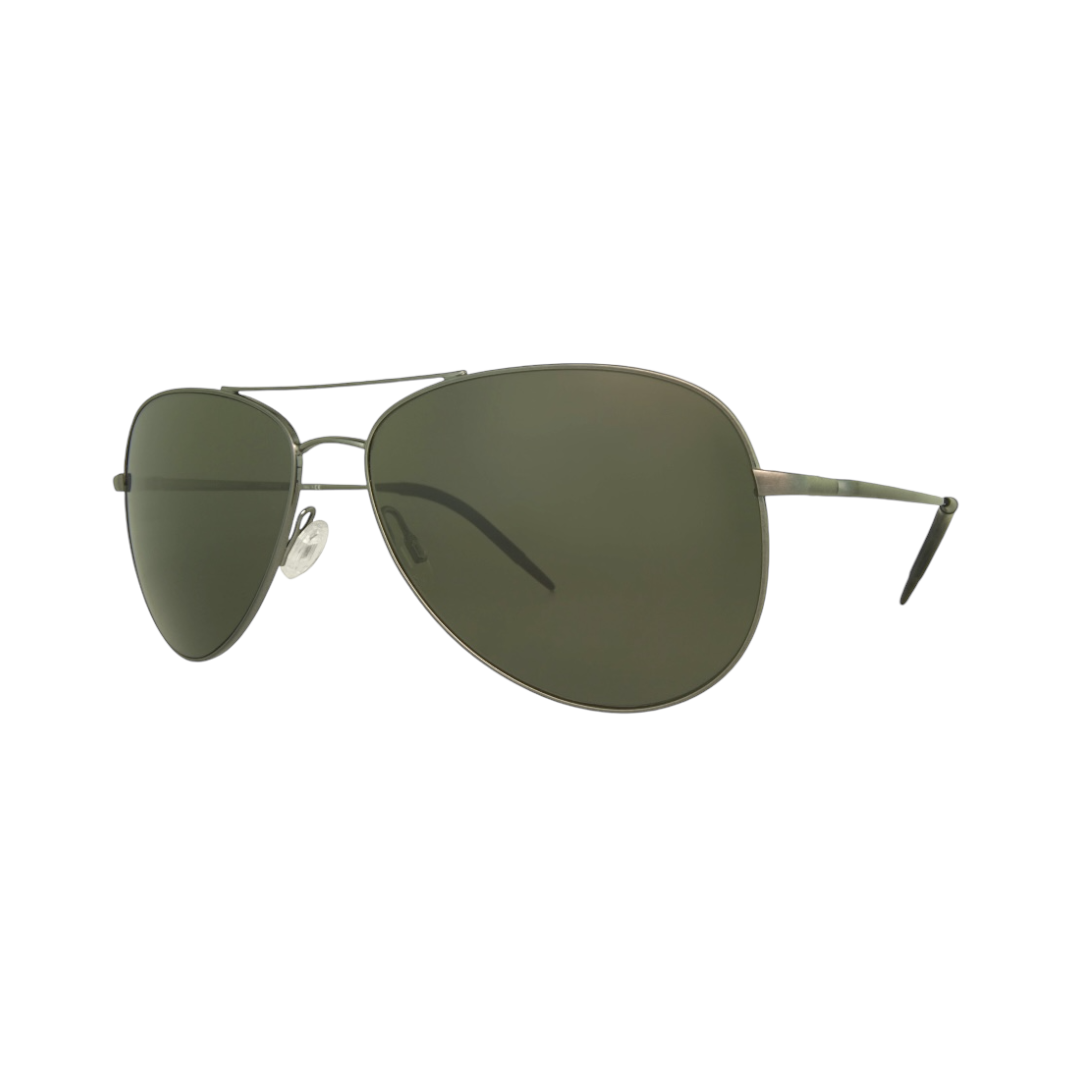 Oliver Peoples Kannon OV1191s 5016/P1 Polarized, gunmetal , aviator, origina, pilot shaped