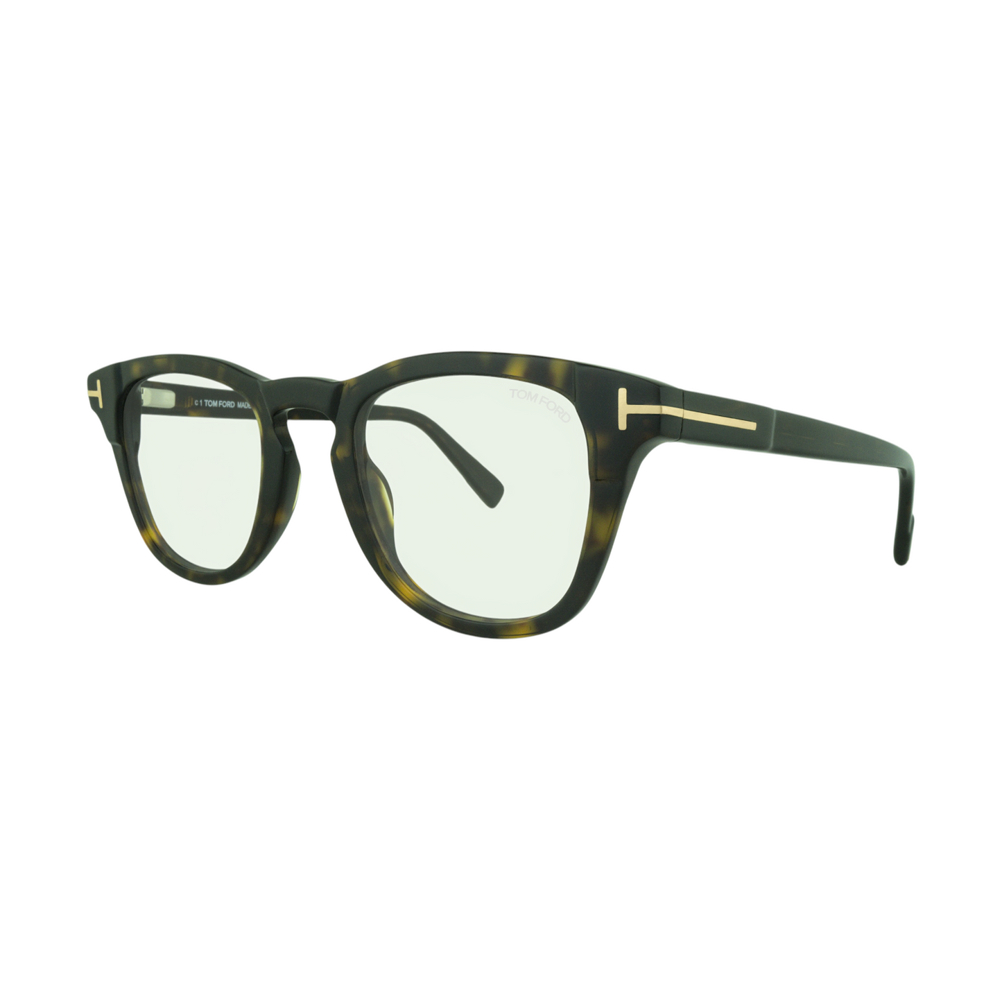 Tom Ford FT5660 B-V 052 Eyeglasses – Stylish Semi-Oval Blue Blocker Lenses